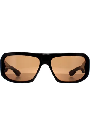 DITA EYEWEAR Rectangle Unisex Gelb Gold Dunkelbraun Superflight