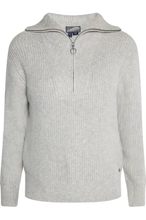 Dreimaster Strickpullover Damen melange