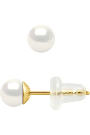 Diadema Ohrringe - Gelbgold und echte Süßwasserperlen
