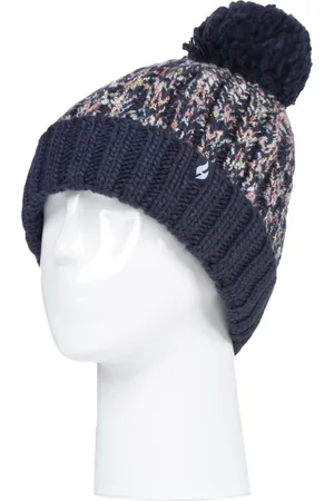 Heat Holders Thermische Winterbommelmütze für Damen mit großem Pom Pom