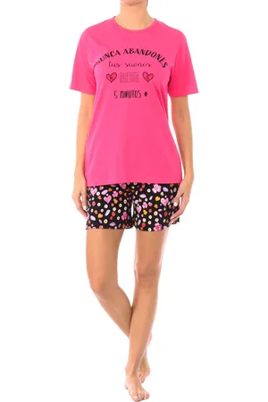Kisses and Love Kurzärmeliger Sommerpyjama für Damen KL40000