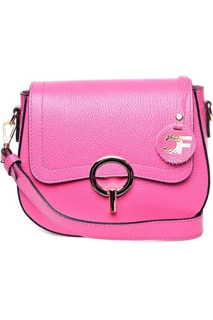 Carla Ferreri Fuchsia Rindsledertasche