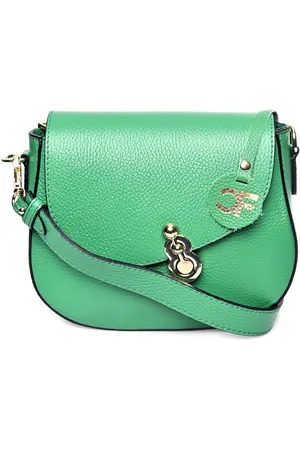 Carla Ferreri GRÜN Rindsledertasche