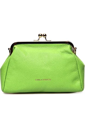 Carla Ferreri Zweifarbig Rindsledertasche