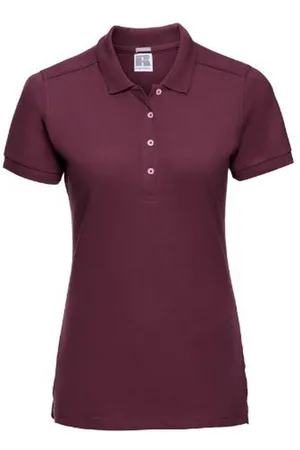 Russell Athletic Russell - Polo-Shirt mit kurzen Ärmeln - Damen (Bordeaux)