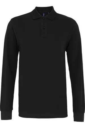 Asquith Herren Classic Fit Langarm-Poloshirt
