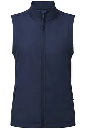 Premier Womens/Ladies Windchecker Recycled Printable Gilet (Navy)
