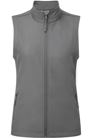 Premier Womens/Ladies Windchecker Recycled Printable Gilet (Dunkelgrau)