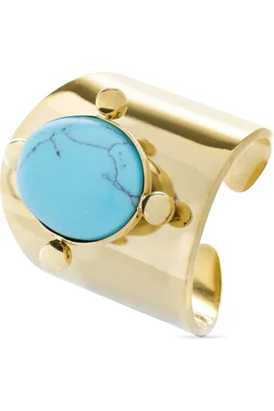 Luxenter Ring mit -Türkis aus 18 Karat Gelbgold - Kumora