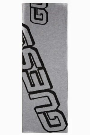 Guess Herren Schal All over Logo Jacquard