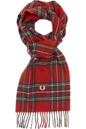 Fred Perry Royal Stewart Roter Schottenkaro-Schal