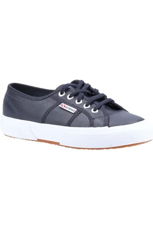Superga 2750 Leder Herren Navy Turnschuhe