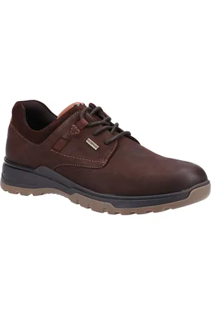 Hush Puppies Pele Leder Herren Nubuk Schnürschuhe