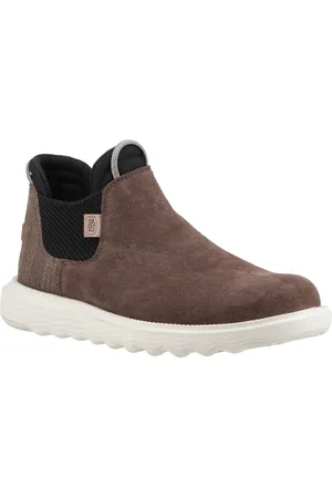 Hey dude Branson Leder Damen Stiefel Kaffee