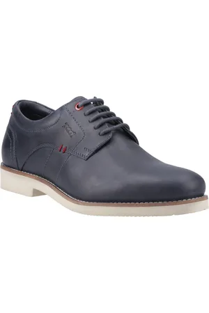 Pod Hampton Leder Herren Schnürschuhe Navy