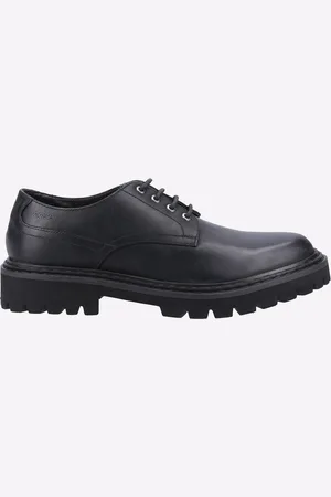 Base London Wick Schwarze Herren-Schnürschuhe Aus Leder