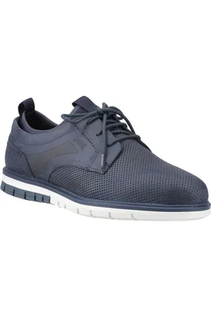 Pod Murphy Leder Herren Navy Schnürschuhe