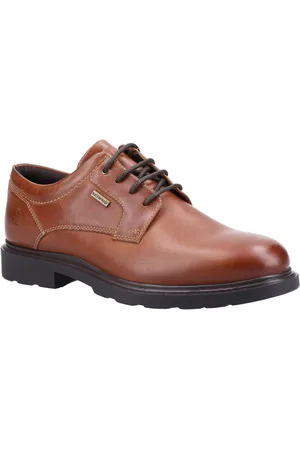 Hush Puppies Pearce Leder Herren Tan Schnürschuhe