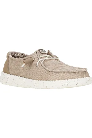 Hey dude Wendy Stretch Mesh Polyester Damen Walnuss Loafers