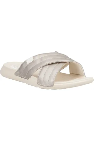 Hey dude Christi Slide Distressed Polyurethan Damen Metallic Sandalen
