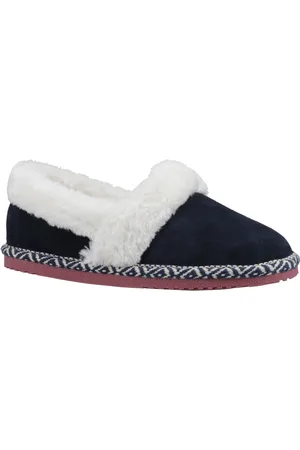 Hush Puppies Ariel Wildleder Damen Navy Pantoffeln