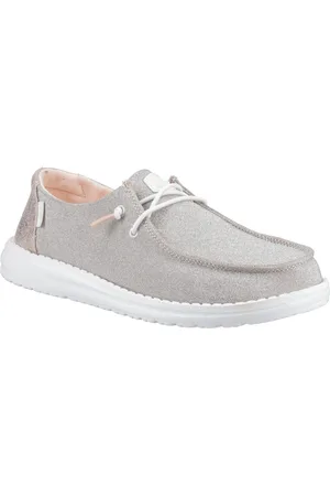 Hey dude Wendy Metallic Sparkle Polyester Damen Rose Gold Loafers