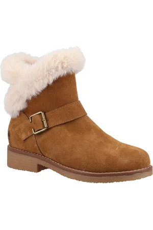 Hush Puppies Hannah Wildleder Damen Tan Stiefel