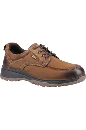 Hush Puppies Percy Leder Herren Tan Schnürschuhe