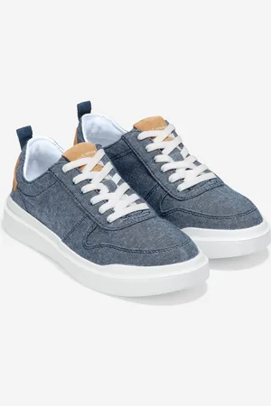 Cole Haan GrandPro Rally Canvas 100% Baumwolle Frauen Chambray/Wildleder/Optic Weiß Trainer