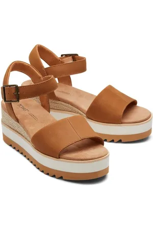 TOMS Diana Leder Damen Tan Keile