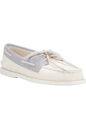 Sperry Authentic Original 2-Eye Seacycled Herren-Schnürschuhe Aus Baumwolle In Beige
