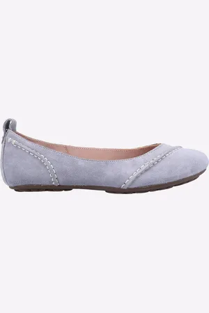Hush Puppies Janessa Leder Damen Dämmerungsblaue Ballerinas