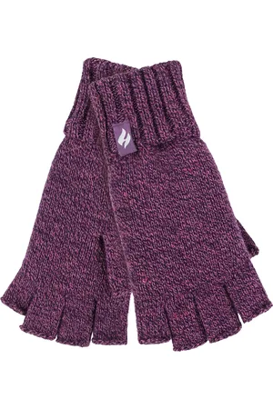 Heat Holders Solide gestrickte fingerlose Damenhandschuhe | WÄRMEHALTER | Twist