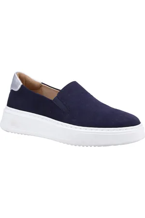 Hush Puppies Corinne Leder Damen Navy Turnschuhe