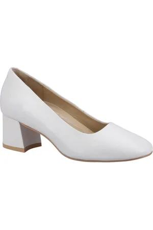 Hush Puppies Alicia Court Schuh Leder Damen Elfenbein Heels
