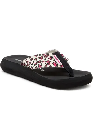 Rocket Dog Spotlight Monroe Damen Sandalen aus Baumwolle in leuchtendem Pink