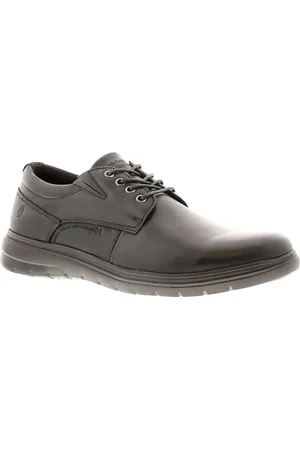 Hush Puppies Triton Schwarze Herren-Schnürschuhe Aus Leder