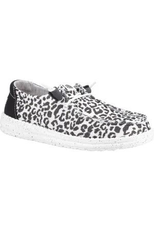 Hey dude Wendy Leopard Baumwollmischung Damen /Grau Loafers