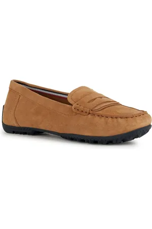 Geox D Kosmopolis Wildleder Damen Mokassins Schuhe