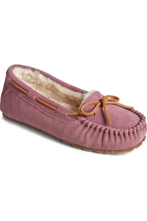 Sperry Reina Wildleder Damen Hausschuhe In Malve
