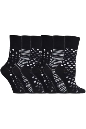Gentle Grip Sock Shop - 6 Paar Damen nicht elastische Bambus Socken - SOLRM32