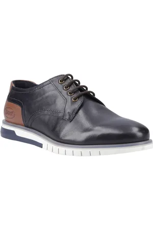 Pod Cillian Leder Herren Schnürschuhe Navy