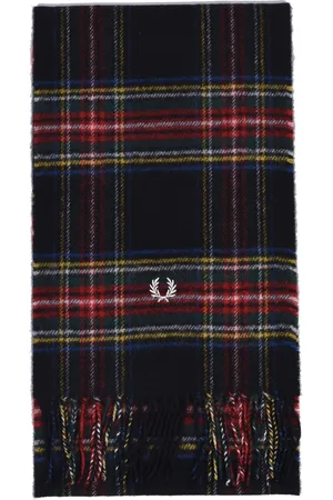 Fred Perry Schwarzer Stewart-Tartan-Schal von