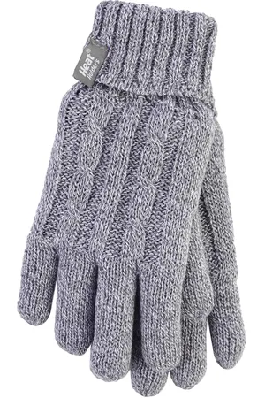 Heat Holders Womens Cable Knit 2.3 tog Handschuhe für den Winter