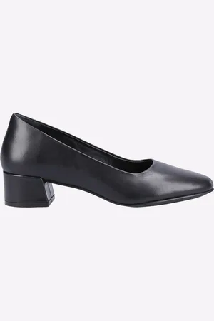 Hush Puppies Alina Court Shoe Leder Damen Schwarze Absätze
