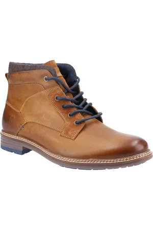Hush Puppies Joel Leder Herren Stiefel Camel