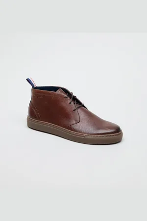Ben Sherman Parka Braune Herrenstiefel Aus Leder