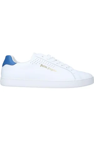 Palm Angels Blue Heel New Tennis-Sneaker aus Kalbsleder in