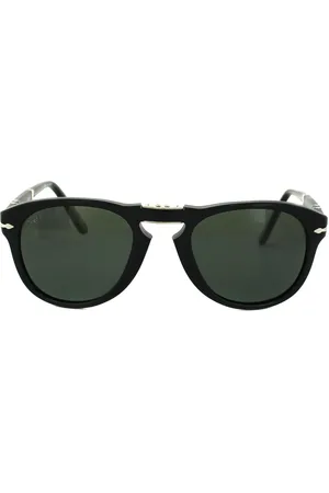 Persol Lunettes de soleil polarisées vertes noires de