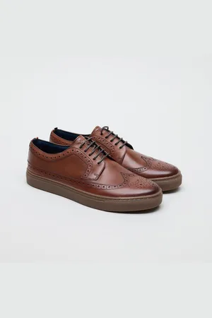 Ben Sherman Preston Leder Herren Braune Schnürschuhe